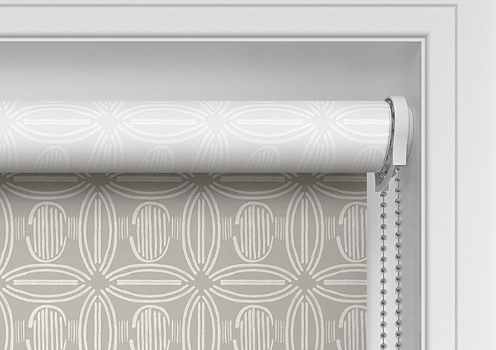 Geometric Tiles, Light Taupe - Twist&Fit Roller Blind - Image 11